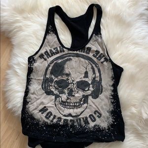 Skull muscle tank.
